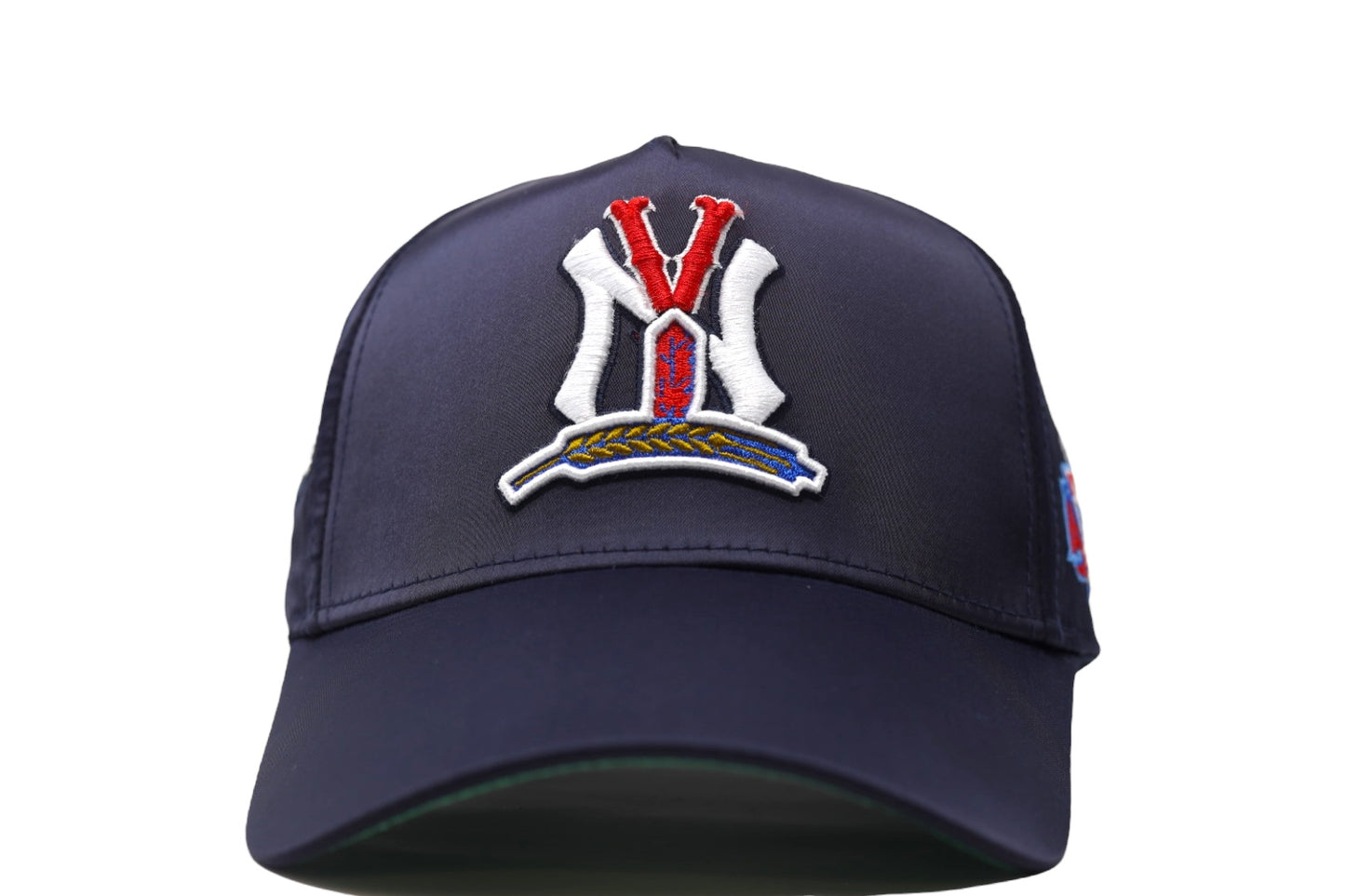 BLVCK LEMONS "CC" NAVY SATIN SnapBack HAT