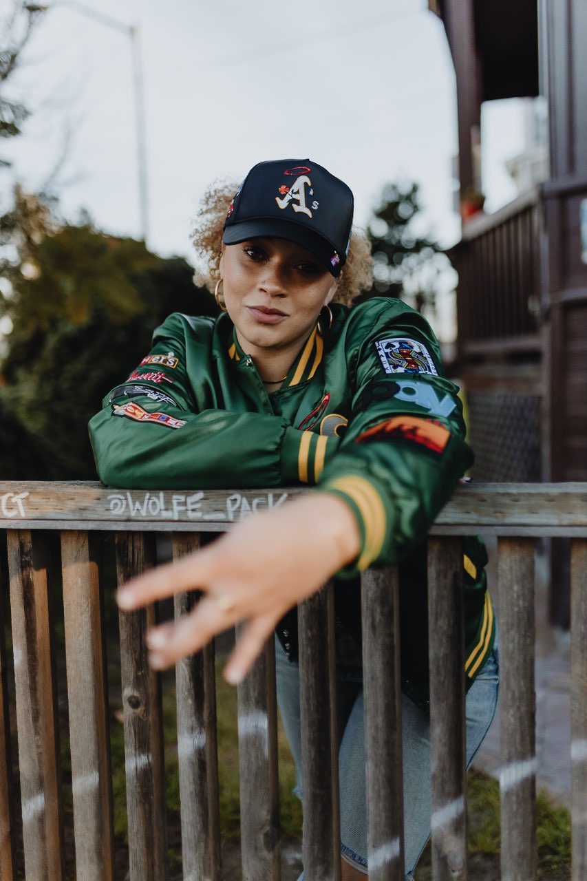 BL DEFREMERY PARK GREEN SATIN JACKET