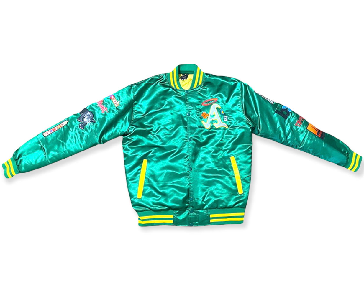 BL DEFREMERY PARK GREEN SATIN JACKET