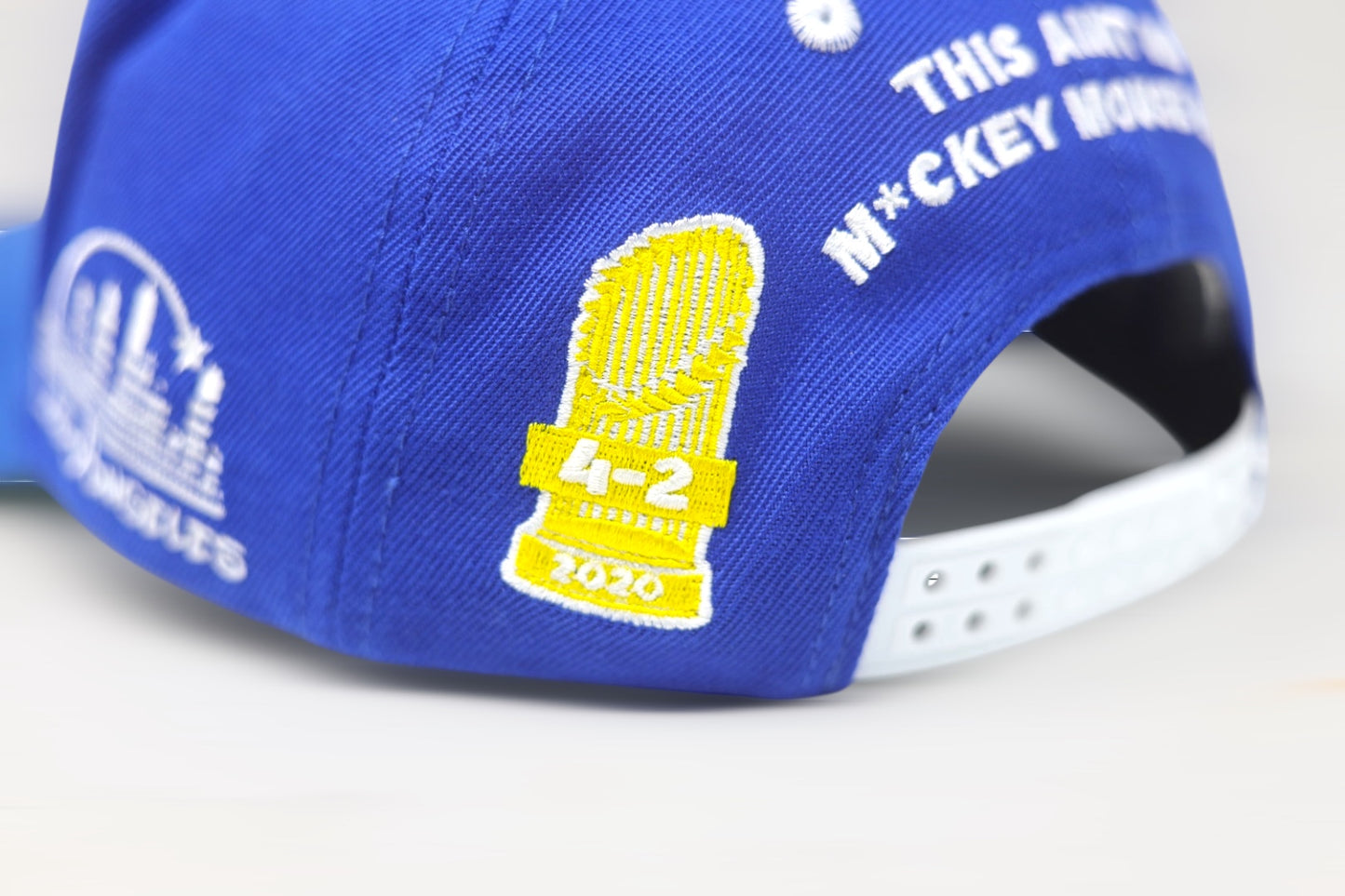 "Ain’t no M*+CKEY MOUSE RING" BLUE / BLUE SnapBack 🔥READY TO SHIP🔥