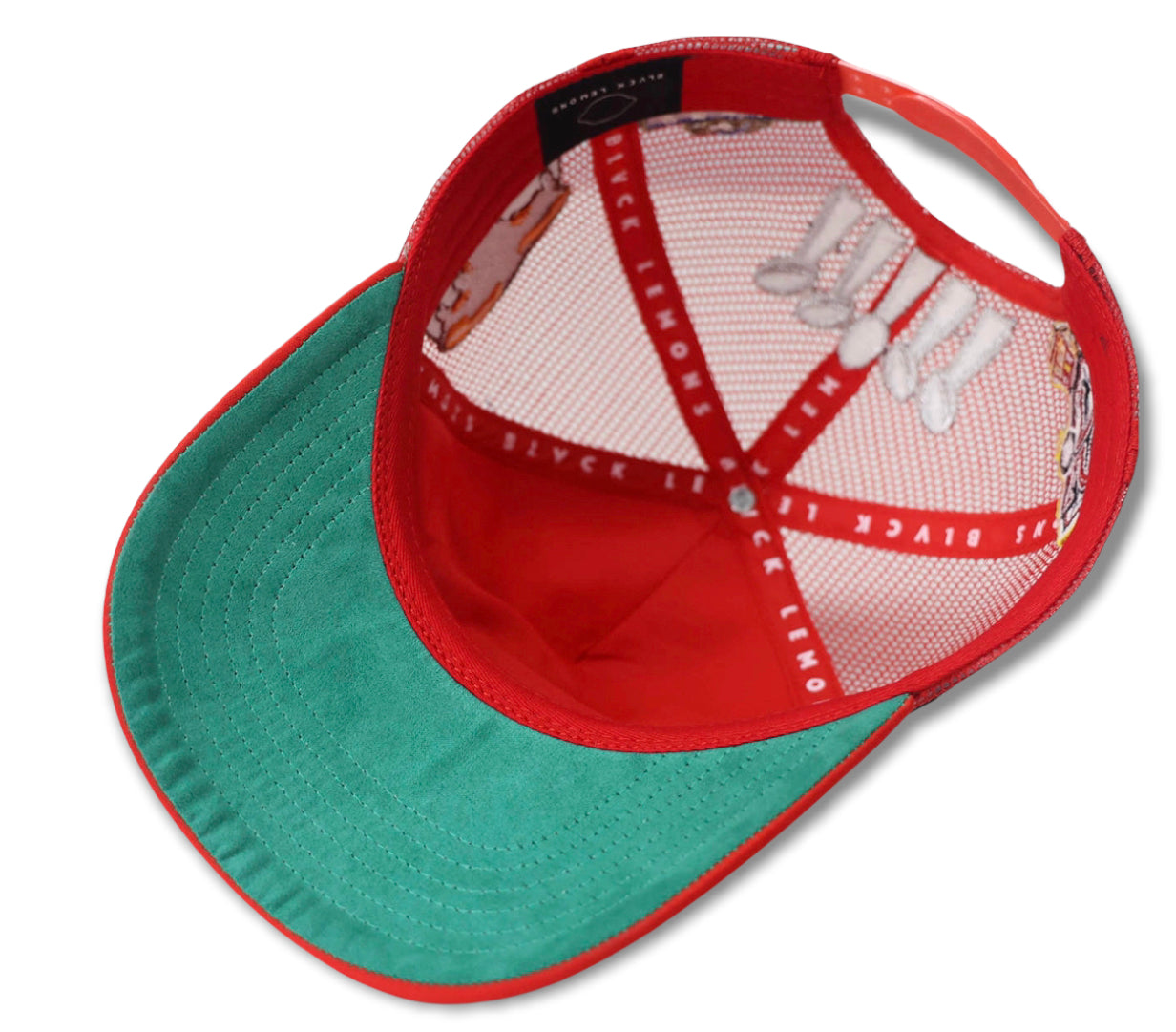 BLVCK LEMONS "SF 9ER" RED HALO TRUCKER HAT