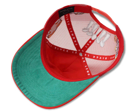 BLVCK LEMONS "SF 9ER" RED HALO TRUCKER HAT