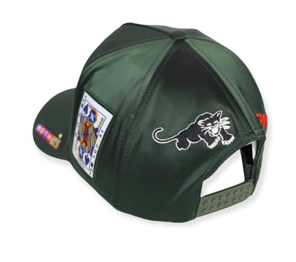 BLVCK LEMONS "ALL OAKLAND" GREEN SATIN SnapBack HAT