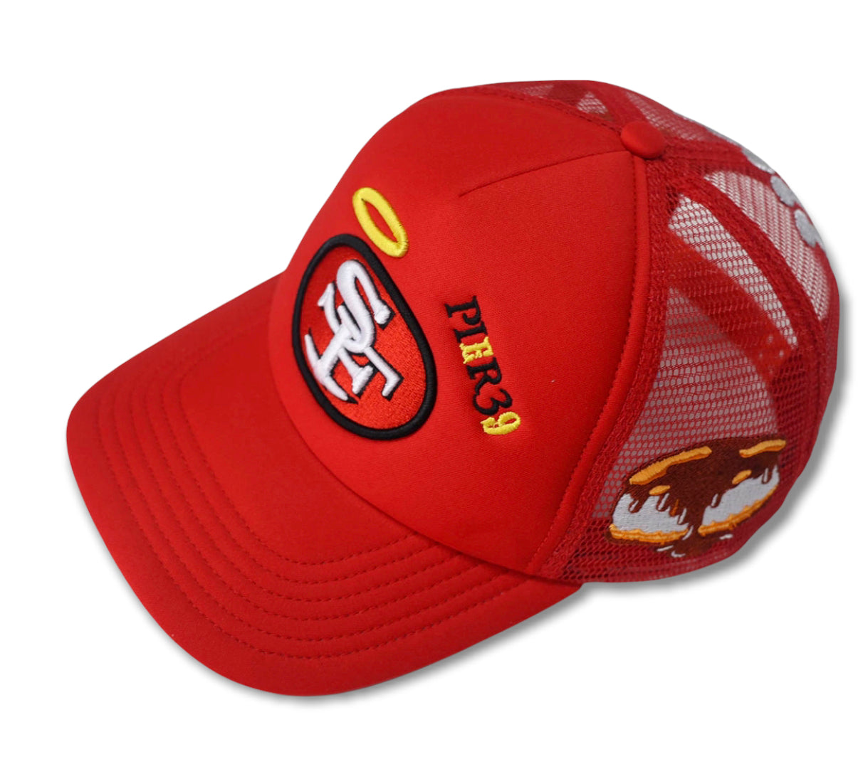 BLVCK LEMONS "SF 9ER" RED HALO TRUCKER HAT