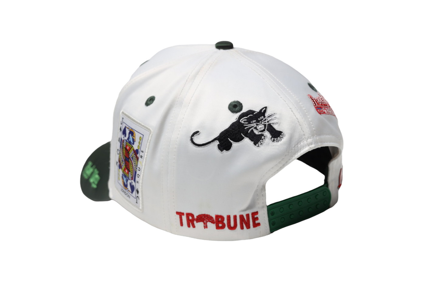 BLVCK LEMONS "ALL OAKLAND" WHITE / GREEN SATIN SnapBack HAT